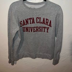 Santa Clara university college grey crewneck